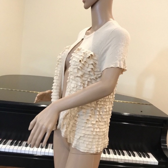 NWT J. Crew Collection ruffle cardigan - Picture 5 of 8